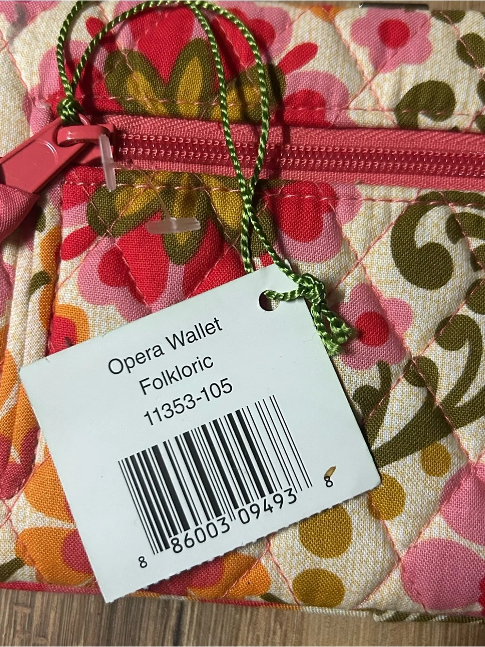 Vera Bradley quilted wallet